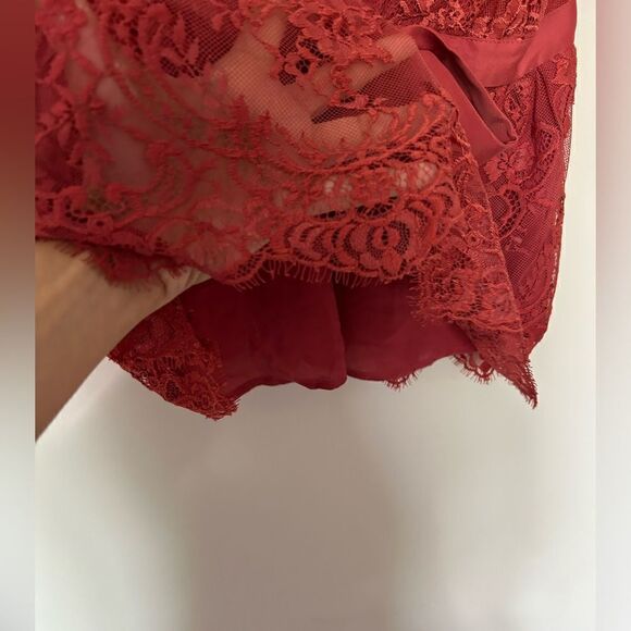 Free People Chante Lace Tank Frenchie Kiss Tie Front Blouse Top Trapeze - Picture 5 of 8